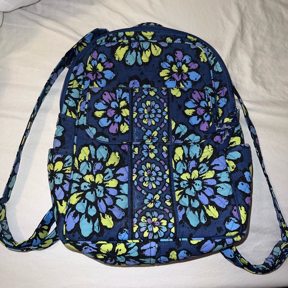 Vera bradley mini backpack in indigo pop
